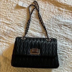 ALDO Elegant Black Quilted Shoulder Bag